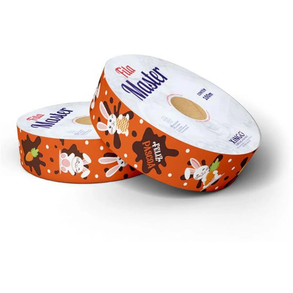 FITA MASTER DECORADA 32MMX50M CHOCOLATIER XINGO EMBALAGENS (UNIDADE)