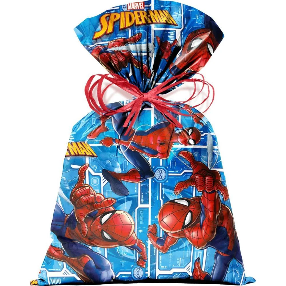 SACO METALIZADO 25X37CM SPIDER MAN TECH CROMUS (PCT.C/40)
