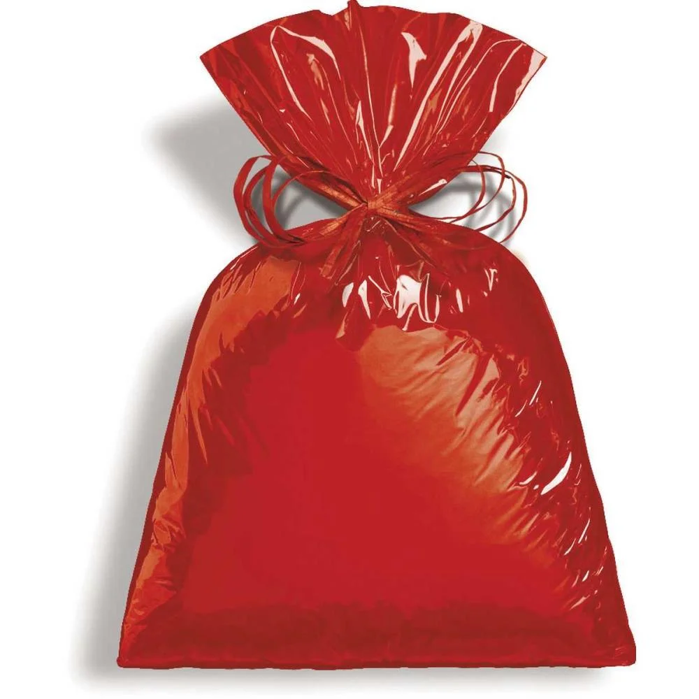 SACO METALIZADO 35X55CM VERMELHO 35X54CM. CROMUS (PCT.C/50)