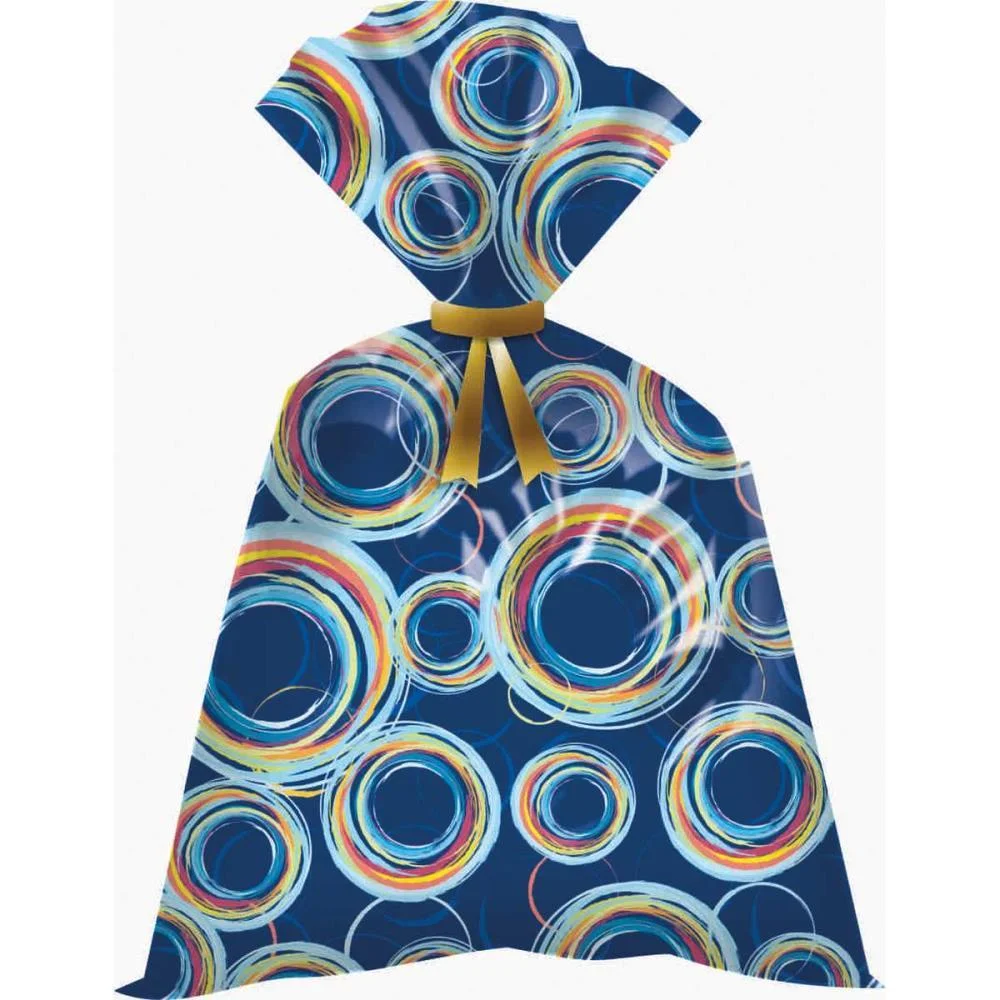 SACO METALIZADO 45X60CM MASCULINO SORTIDOS PACKPEL (PCT.C/50)