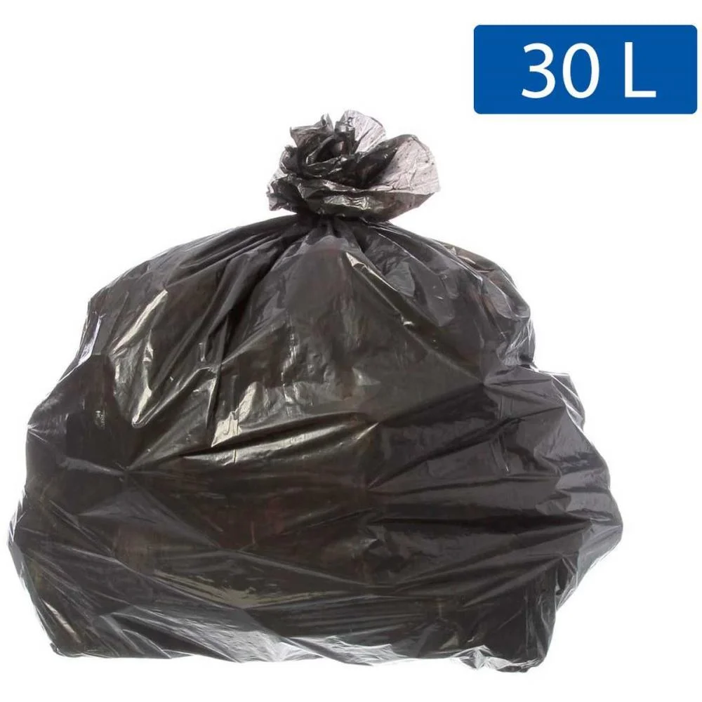SACO PARA LIXO 30L PRETO 59X62CM 5 MICRAS ECOPLAN (PCT.C/100)