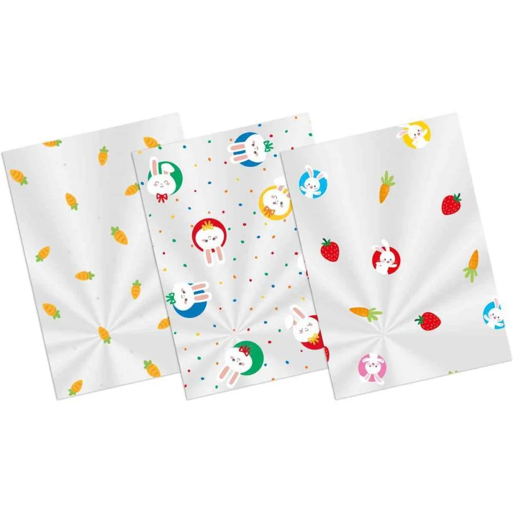 SACO PARA PASCOA TRANSPARENTE 11X19,5CM DECORADO (S) PACKPEL (PCT.C/50)