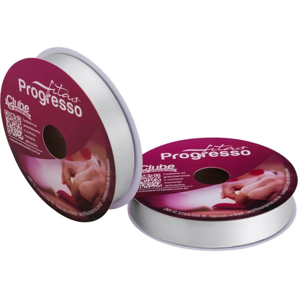FITA DE CETIM 22MM 50M. CINZA CLARO 2028 FITAS PROGRESSO (ROLO)