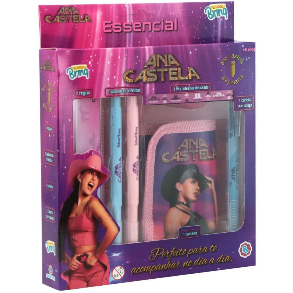 Kit Escolar Ana Castela Essencial C/06Pcs Polibrinq (Kit)