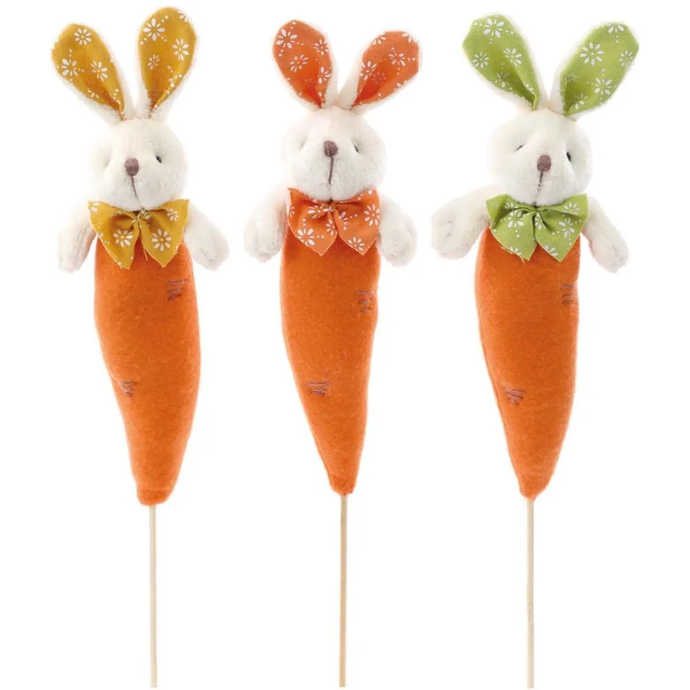 COELHO DE PASCOA CENOURA E COELHO DECORADO (S) CROMUS (UNIDADE)