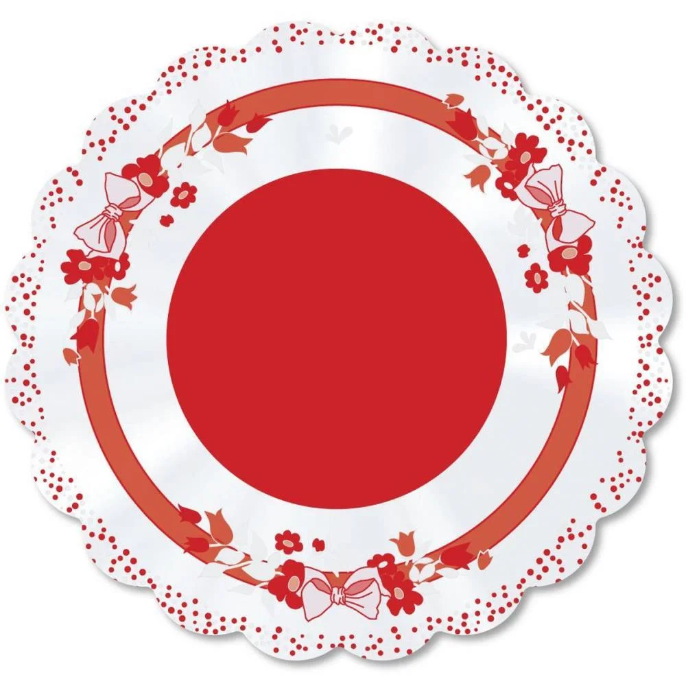 POLI REDONDO 68CM LACO VERMELHO XINGO EMBALAGENS (PCT.C/50)