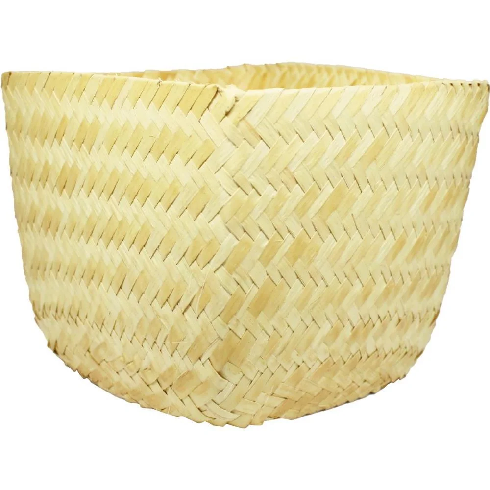 ARTIGO PARA DECORACAO CACHEPOT ARRANJO DE PALHA GR KLF FESTAS (PCT.C/12)