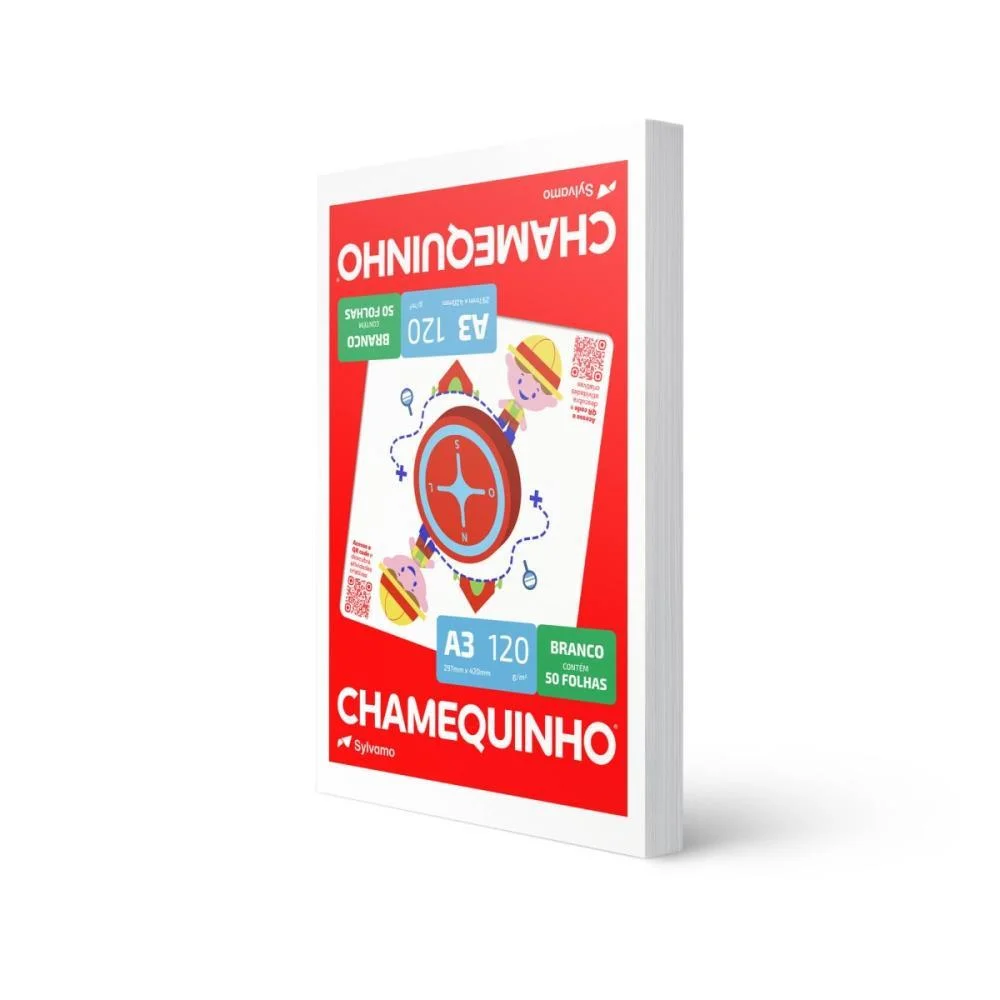 PAPEL SULFITE A3 CHAMEQUINHO 120GR CHAMEX (PCT.C/50)