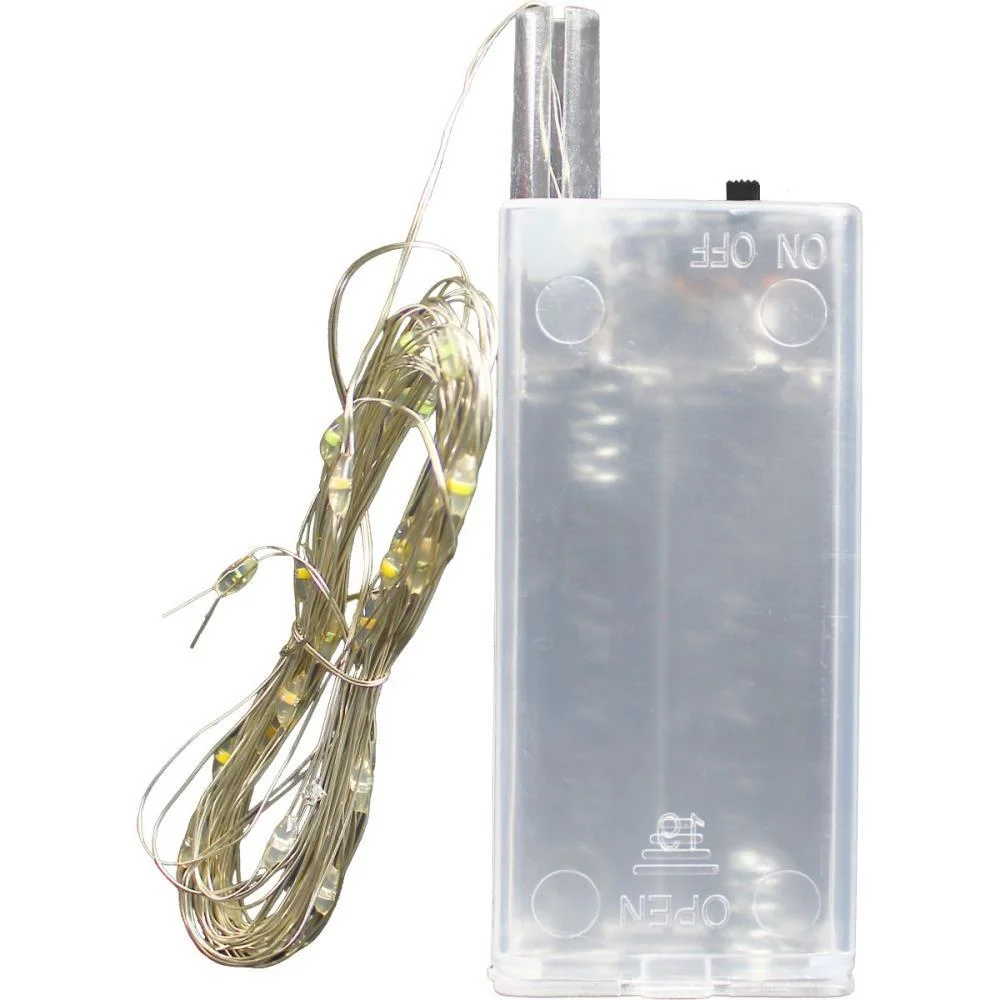 ARTIGO PARA DECORACAO FIO DE LED LUZ QUENTE 30LD 3MT KLF FESTAS (UNIDADE)