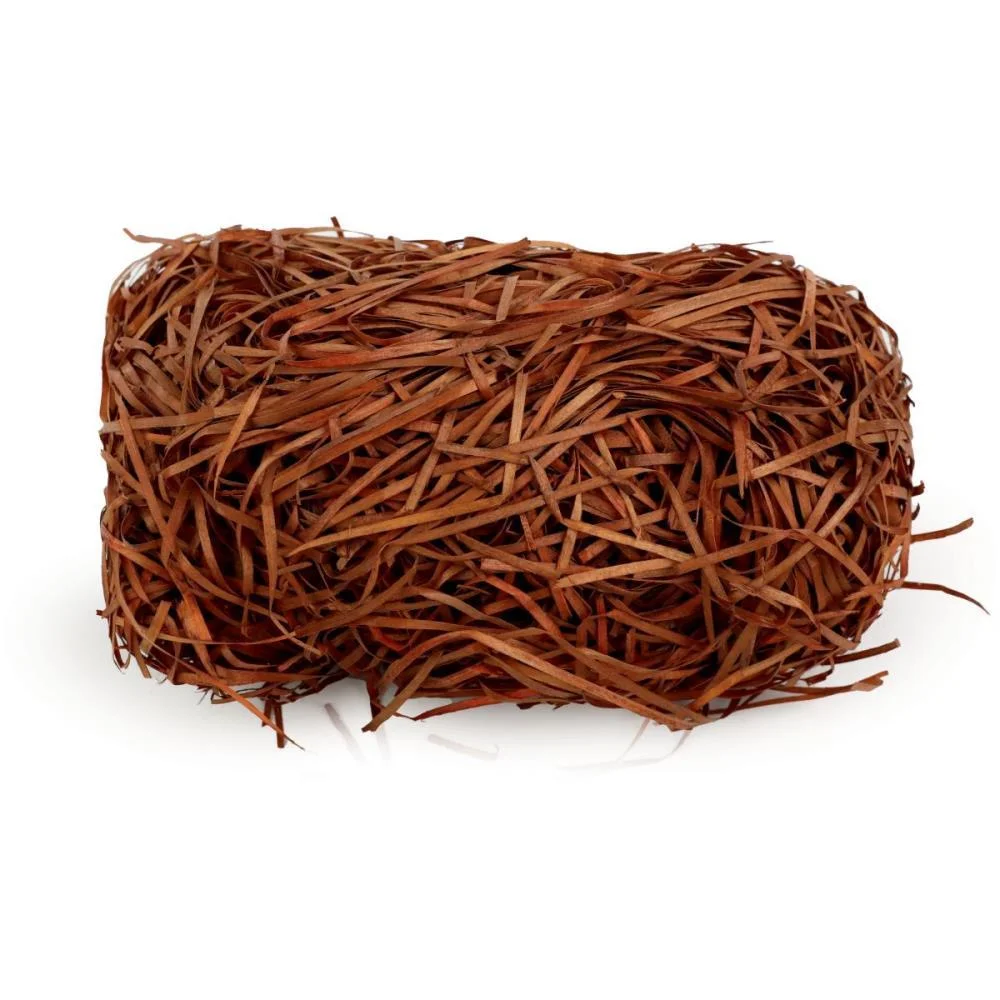 PALHA PARA DECORACAO MADEIRA MARROM 50G. PACKPEL (CX.C/12)