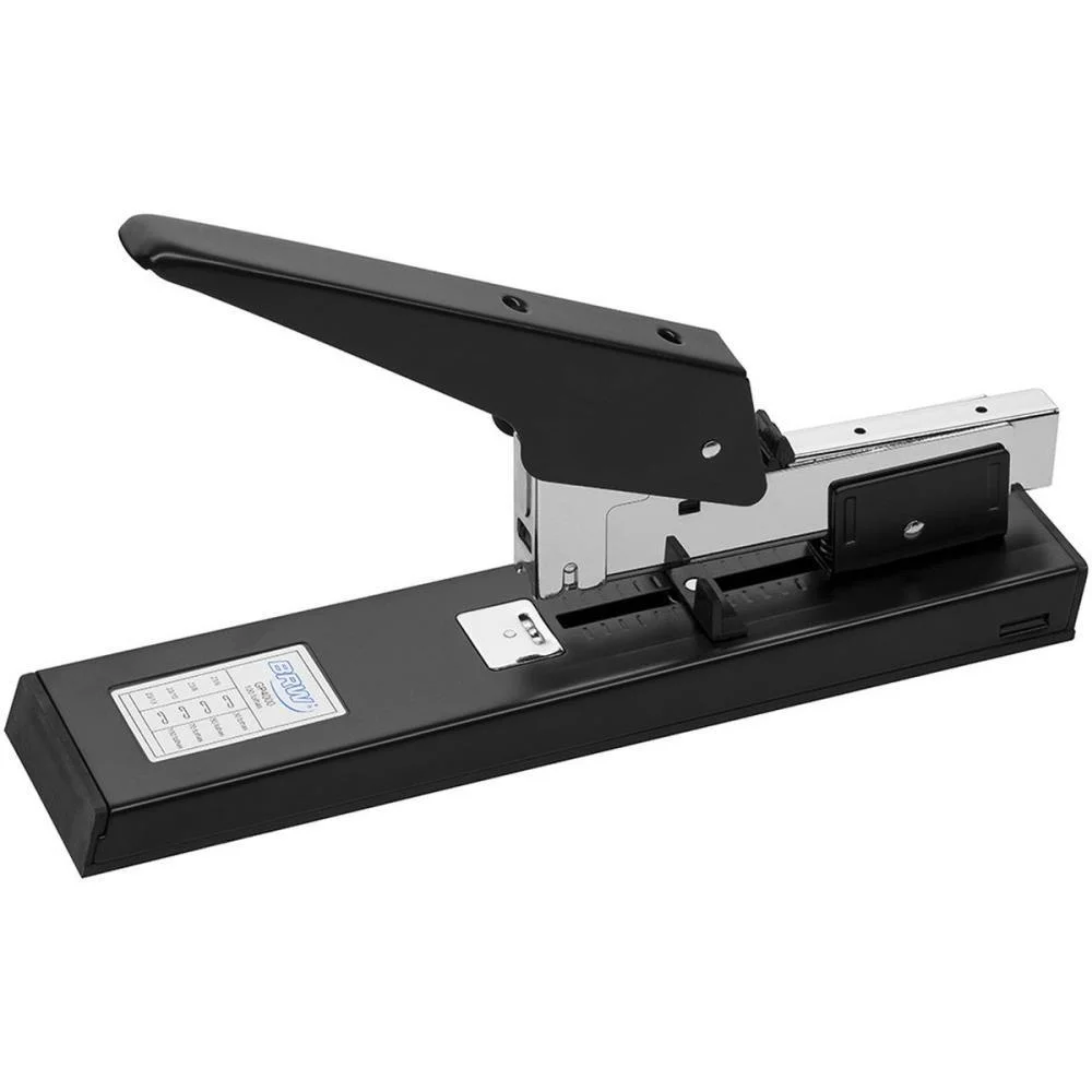 GRAMPEADOR METAL P/100FLS 23/13 28CM PRETO BRW (UNIDADE)