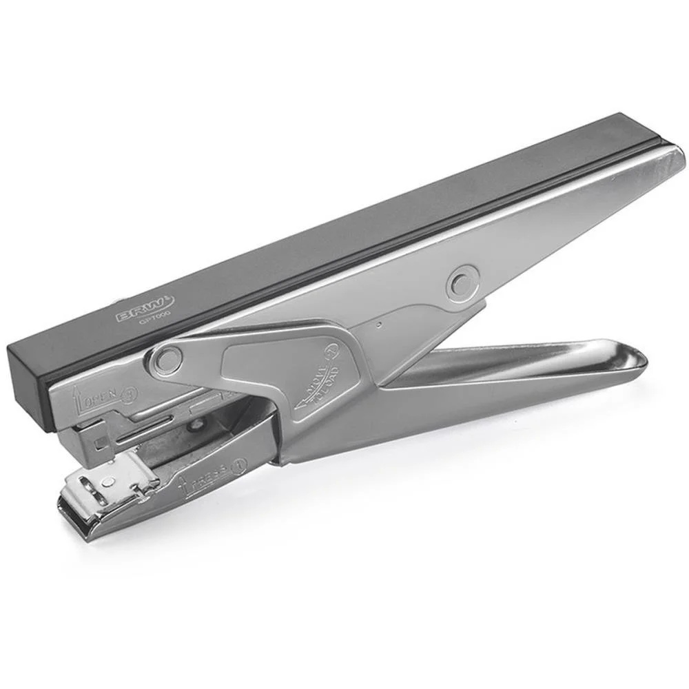 GRAMPEADOR ALICATE P/30FLS 26/6 METAL 17,8CM BRW (UNIDADE)