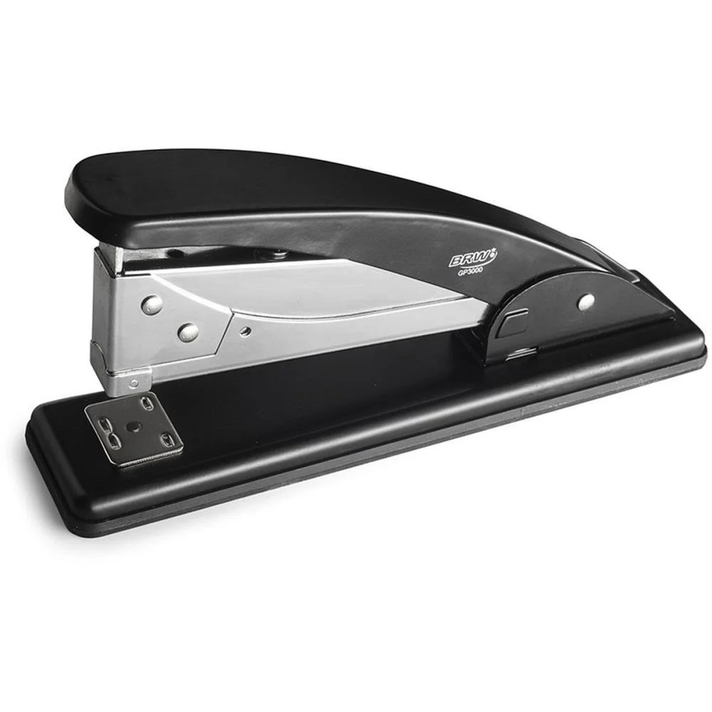 GRAMPEADOR METAL P/30FLS 26/6 20CM PRETO BRW (UNIDADE)