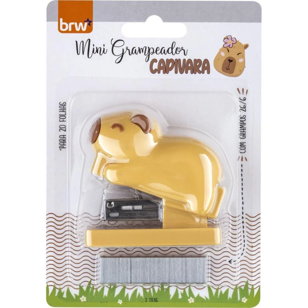 GRAMPEADOR PLASTICO CAPIVARA 20FLS. BRW (DP.C/06)