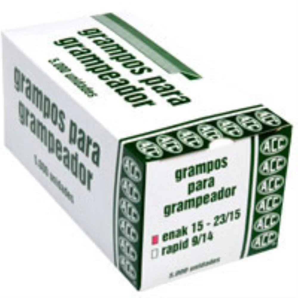 GRAMPO PARA GRAMPEADOR 23/15 GALVANIZADO 5000 GRAMPOS ACC (CAIXA)