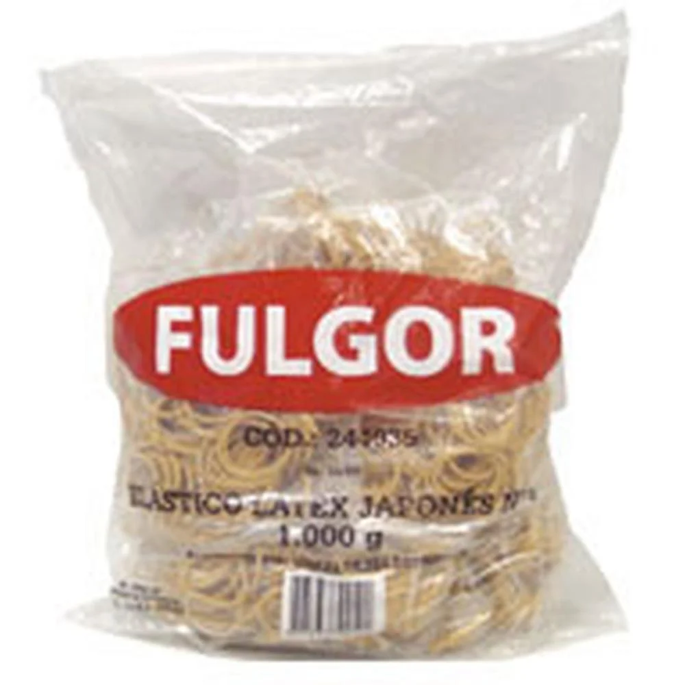 ELASTICO LATEX JAPONES N.8 PCT/ 1 KILO FULGOR (PACOTE)