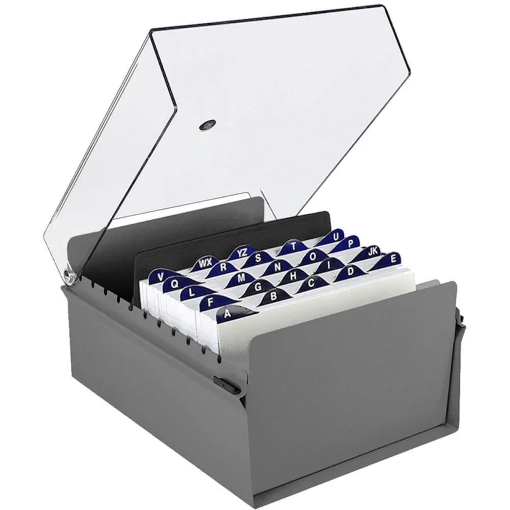 FICHARIO DE MESA C/ BASE DE ACO 6X9 FUME ACRIMET (UNIDADE)