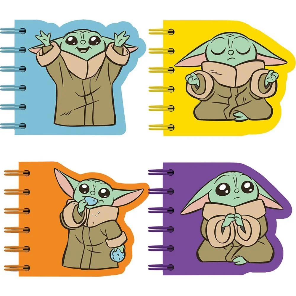 CADERNETA ESPIRAL CAPA DURA GROGU STAR WARS 60F RECORTADO CULTURAMA (PCT.C/04)