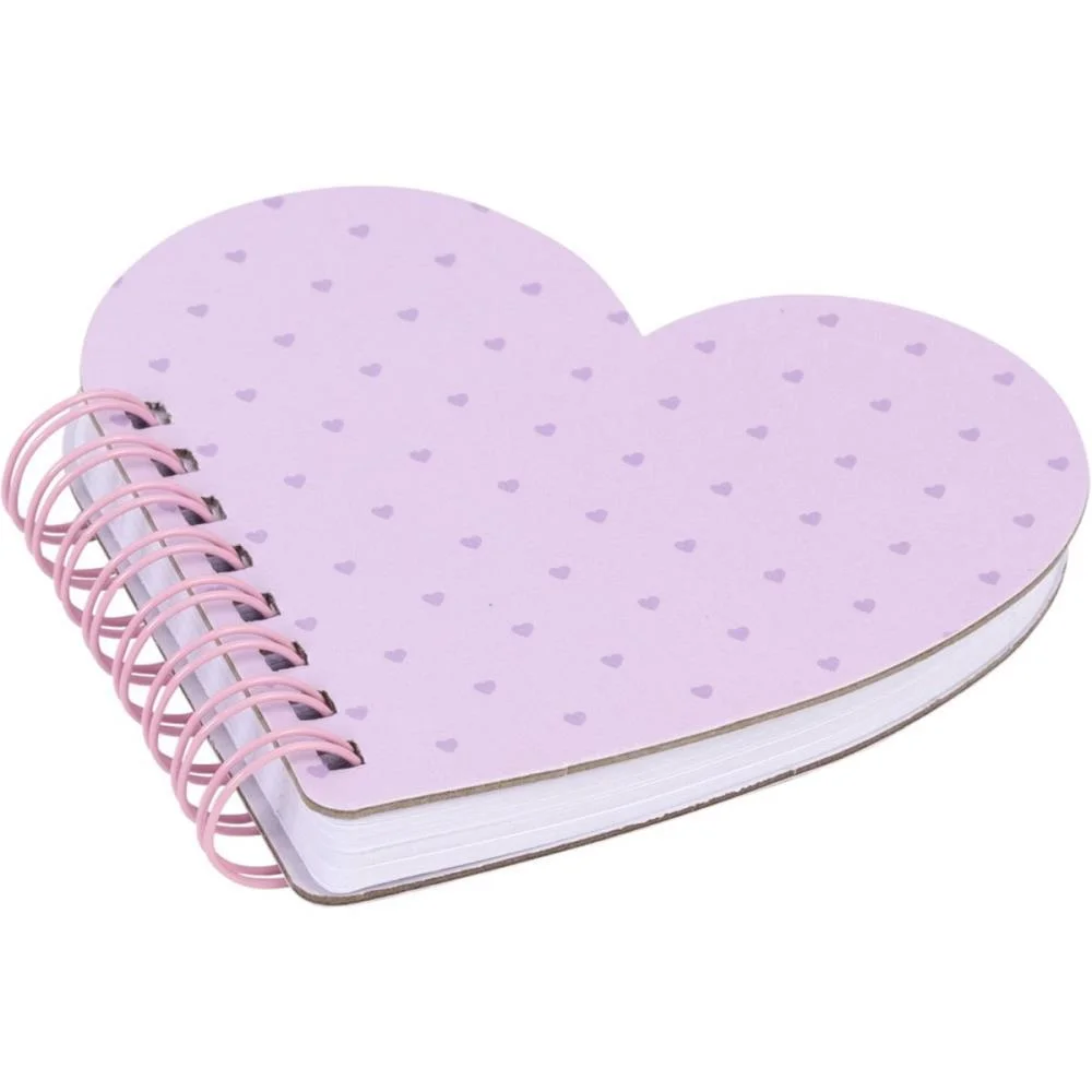 CADERNETA ESPIRAL CAPA DURA CORACAO 80FOLHAS (S) BRW (PCT.C/04)