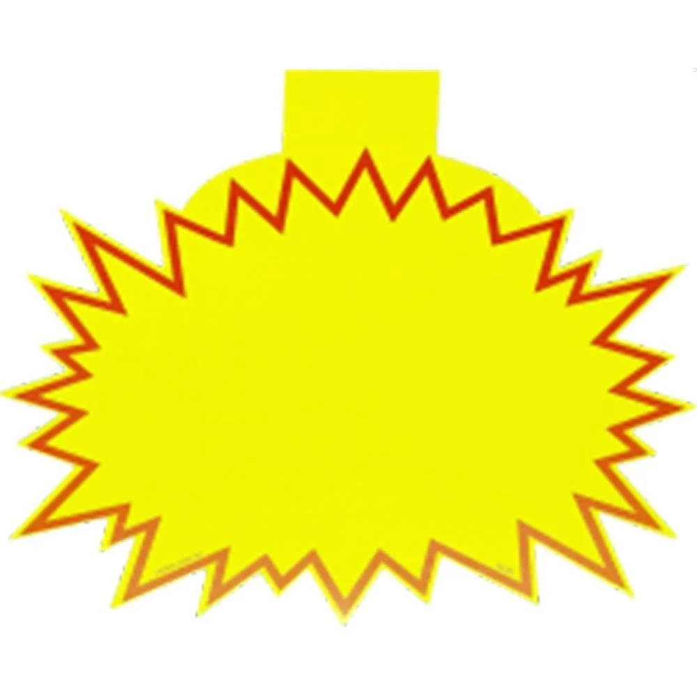 CARTAZ PARA MARCACAO SPLASH LISO C/ABA 16X20CM RADEX (PCT.C/25)