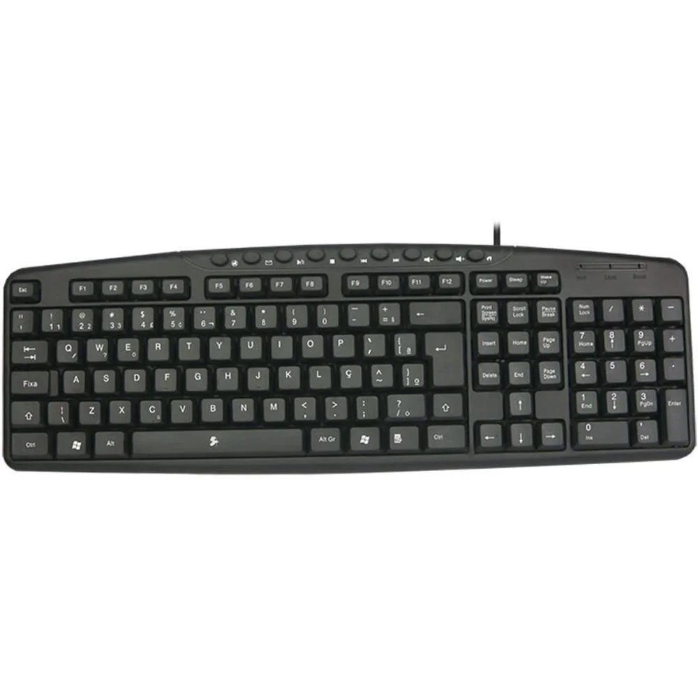 TECLADO USB MULTIMIDIA OFFICE SANTANA CENTRO (UNIDADE)