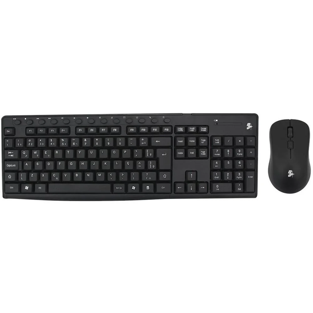 KIT PERIFERICOS TECLADO+MOUSE WIRELESS 2.4GHZ SANTANA CENTRO (UNIDADE)