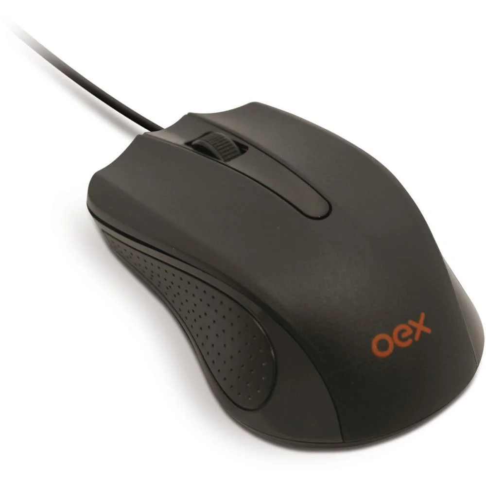 MOUSE OPTICO USB 1200DPI 3BOTOES PRETO NEWEX (UNIDADE)
