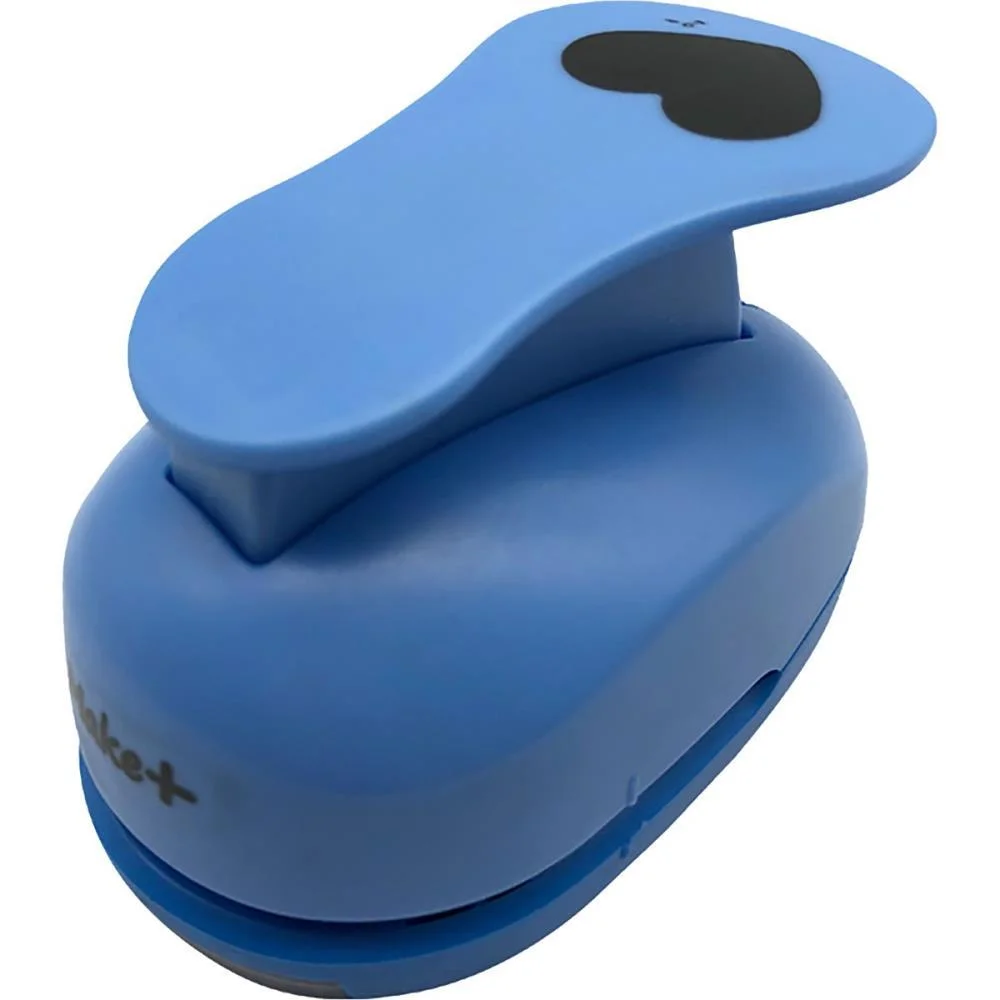 FURADOR PAPEL E EVA GIGANTE CORACAO 50MM MAKE+ (UNIDADE)