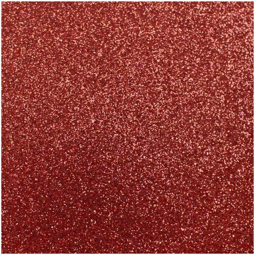 PLACA EM EVA 48X40CM GLITER VERMELHO 2MM MAKE+ (PCT.C/10)