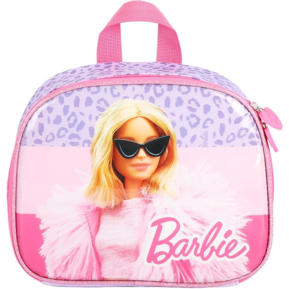 LANCHEIRA TERMICA BARBIE VIOLETA MAO/COSTAS LUXCEL (UNIDADE)
