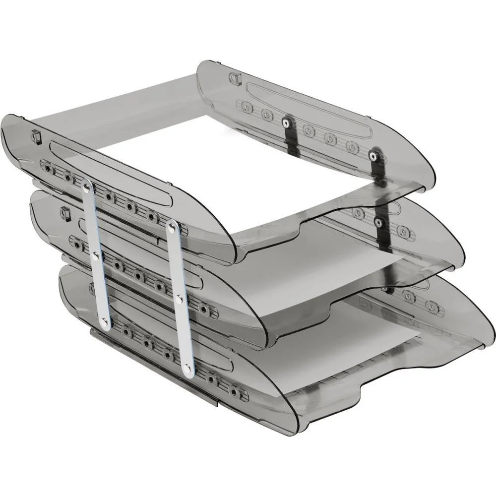 CAIXA CORRESPONDENCIA TRIPLA SUPER X FUME ARTICULADA ACRIMET (UNIDADE)