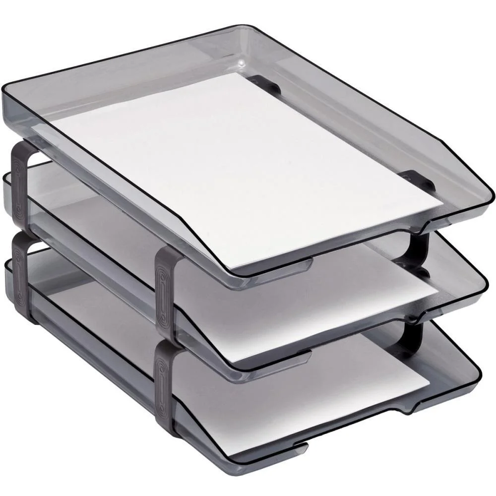 CAIXA CORRESPONDENCIA TRIPLA ACRILICA CLASSIC FUME ACRIMET (UNIDADE)