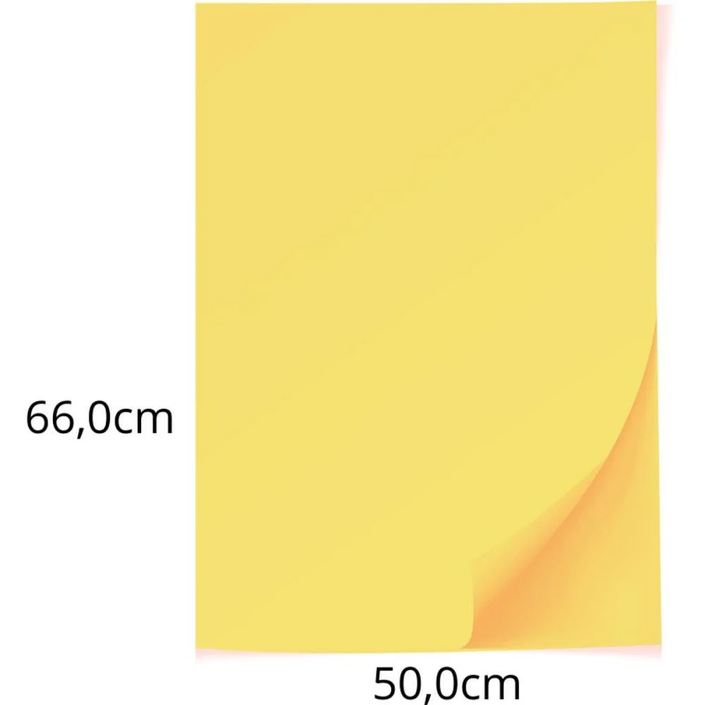 PAPEL CARTOLINA AMARELO ESCOLAR 50X66 140G. SCRITY (PCT.C/100)