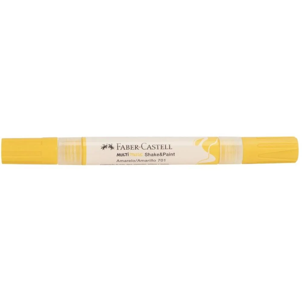 PINCEL MARCADOR ARTESANATO MULTIMARK S/P AMARELO COM 6 FABER-CASTELL (ESTOJO)