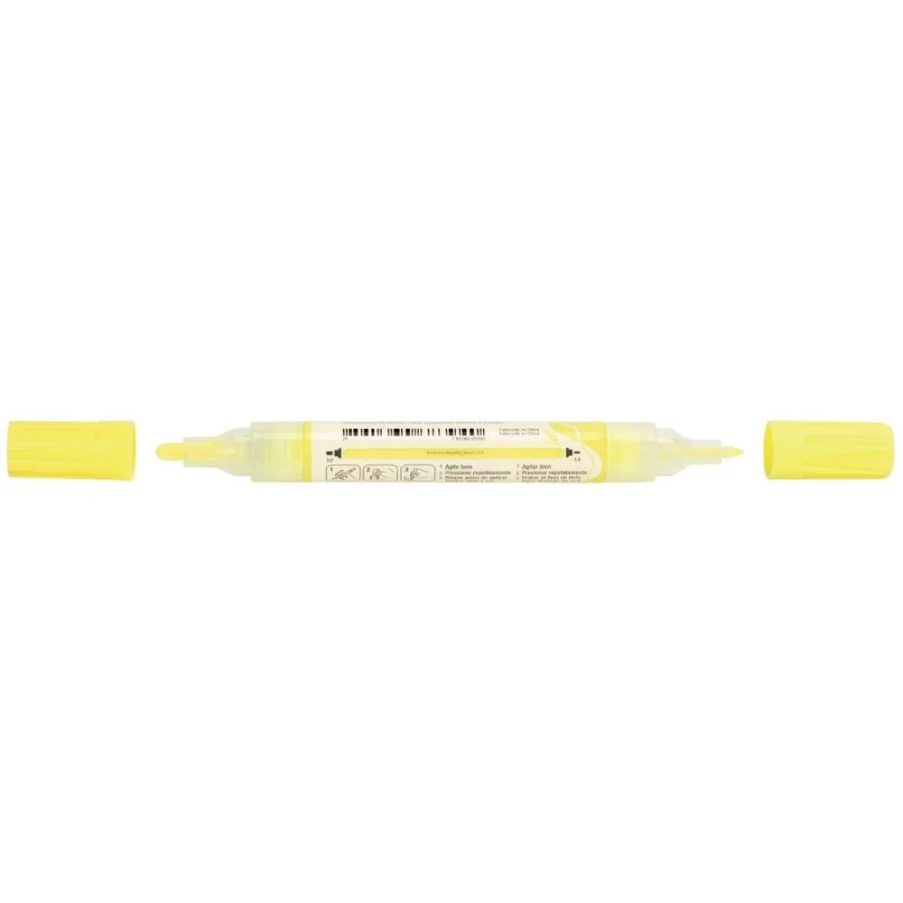 PINCEL MARCADOR ARTESANATO MULTIMARK S/P AMARELO NEON C/6 FABER-CASTELL (ESTOJO)