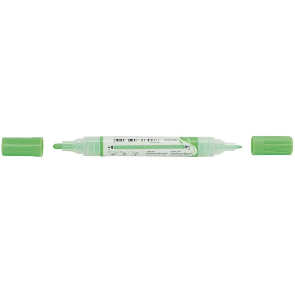 PINCEL MARCADOR ARTESANATO MULTIMARK S/P VERDE NEON COM 6 FABER-CASTELL (ESTOJO)