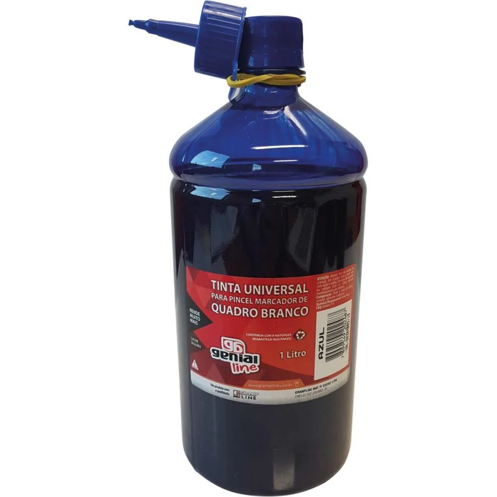TINTA MARCADOR QUADRO BRANCO REABASTECEDOR GE-1000ML AZUL GRAMP LINE (UNIDADE)
