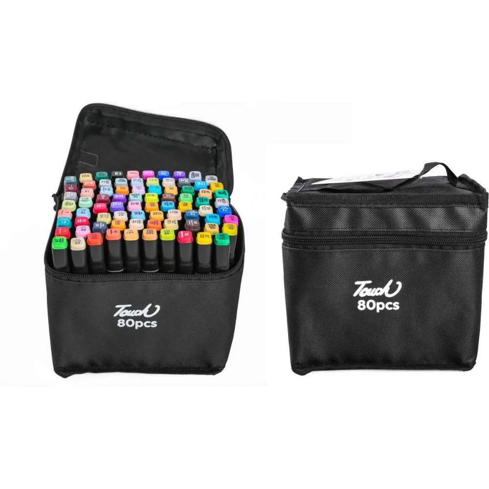 MARCADOR ARTISTICO 80 CORES PONTA DUPLA BBR (UNIDADE)