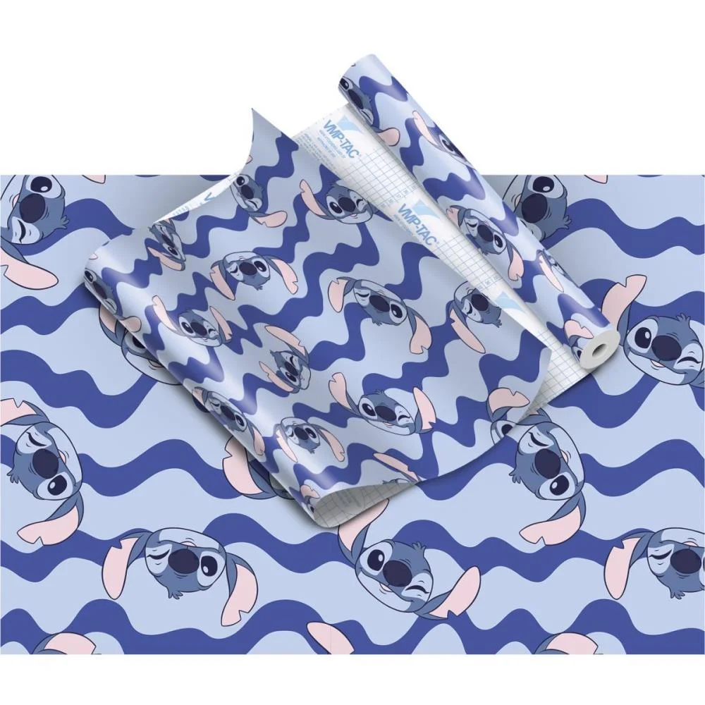 PLASTICO ADESIVO 45CMX10M STITCH V.M.P. (ROLO)