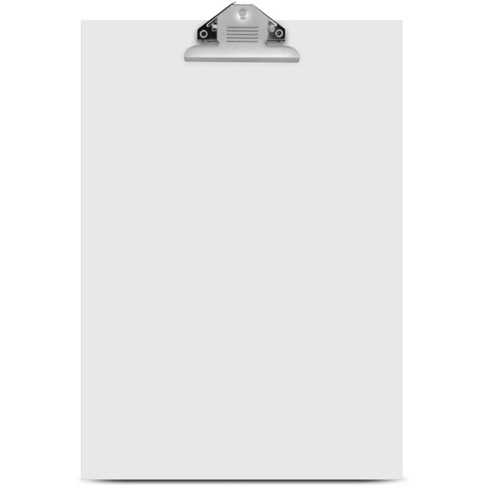 PRANCHETA DURAPLAC 34X24CM BRANCA PRENDE CORTIARTE (CX.C/18)