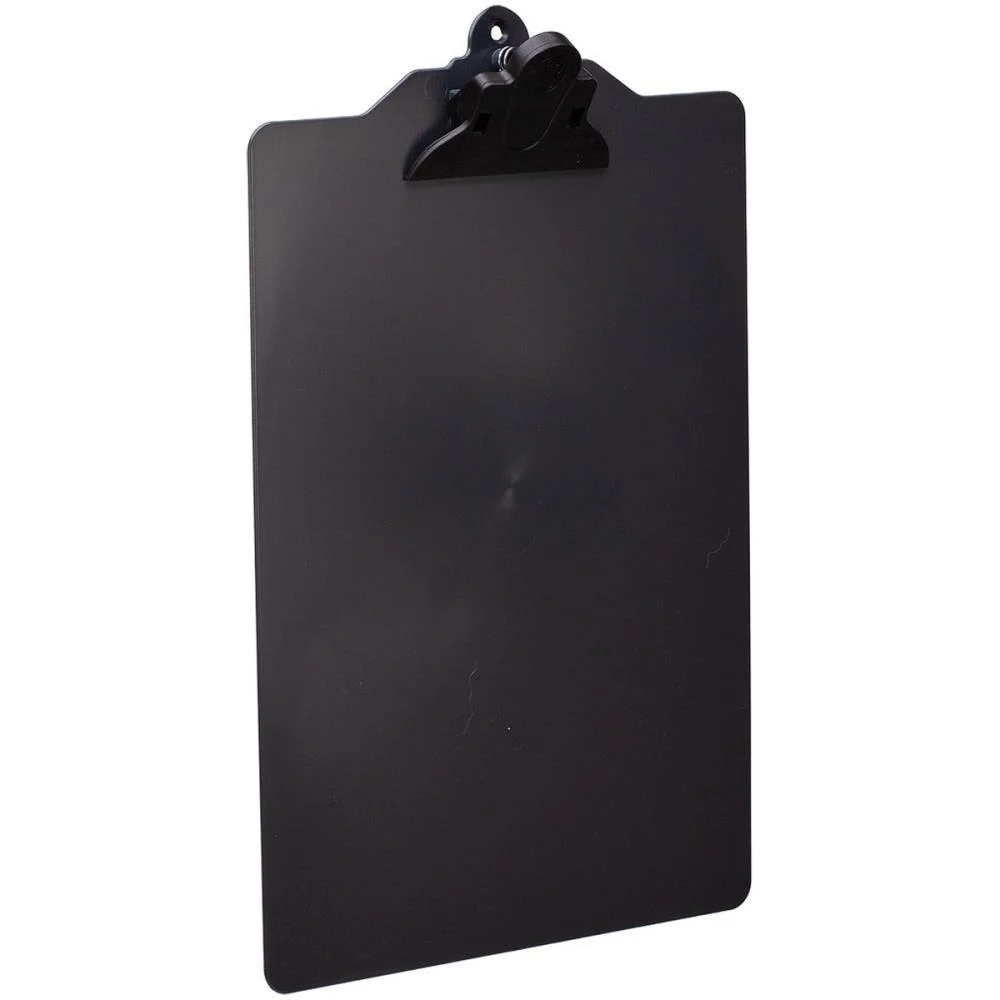 PRANCHETA PLASTICA A4 C/PREND.PLAST. BLACK CARBRINK (UNIDADE)