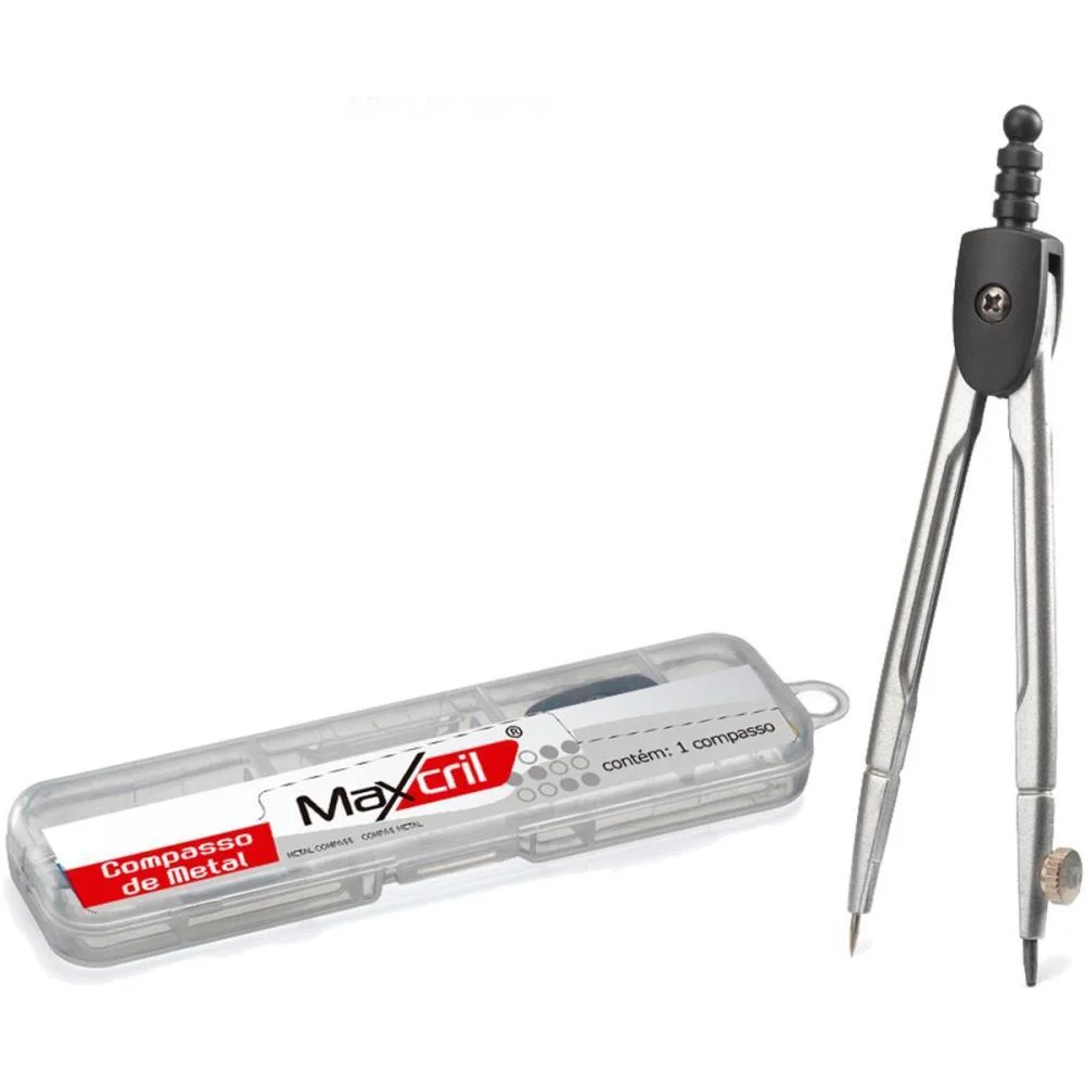 COMPASSO ESCOLAR METAL MAXCRIL (UNIDADE)
