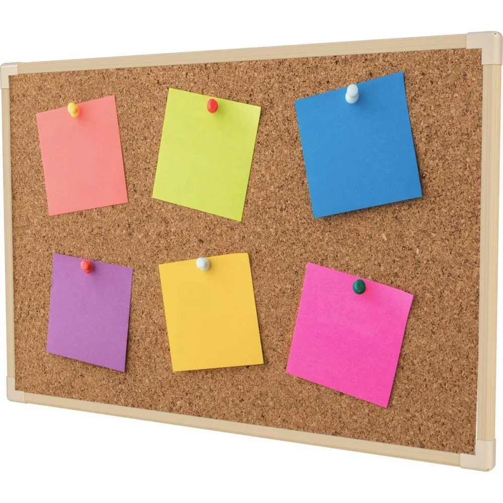 QUADRO AVISO MOLDURA MADEIRA CORTICA APARENTE NEO 090X060CM STALO (PCT.C/02)