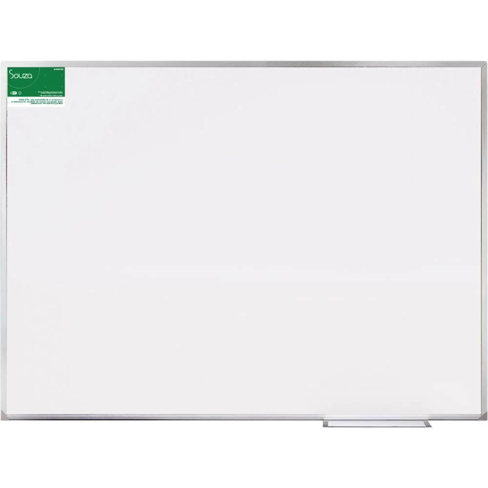 QUADRO BRANCO MOLDURA ALUMINIO 090X060CM POPULAR SOUZA (UNIDADE)