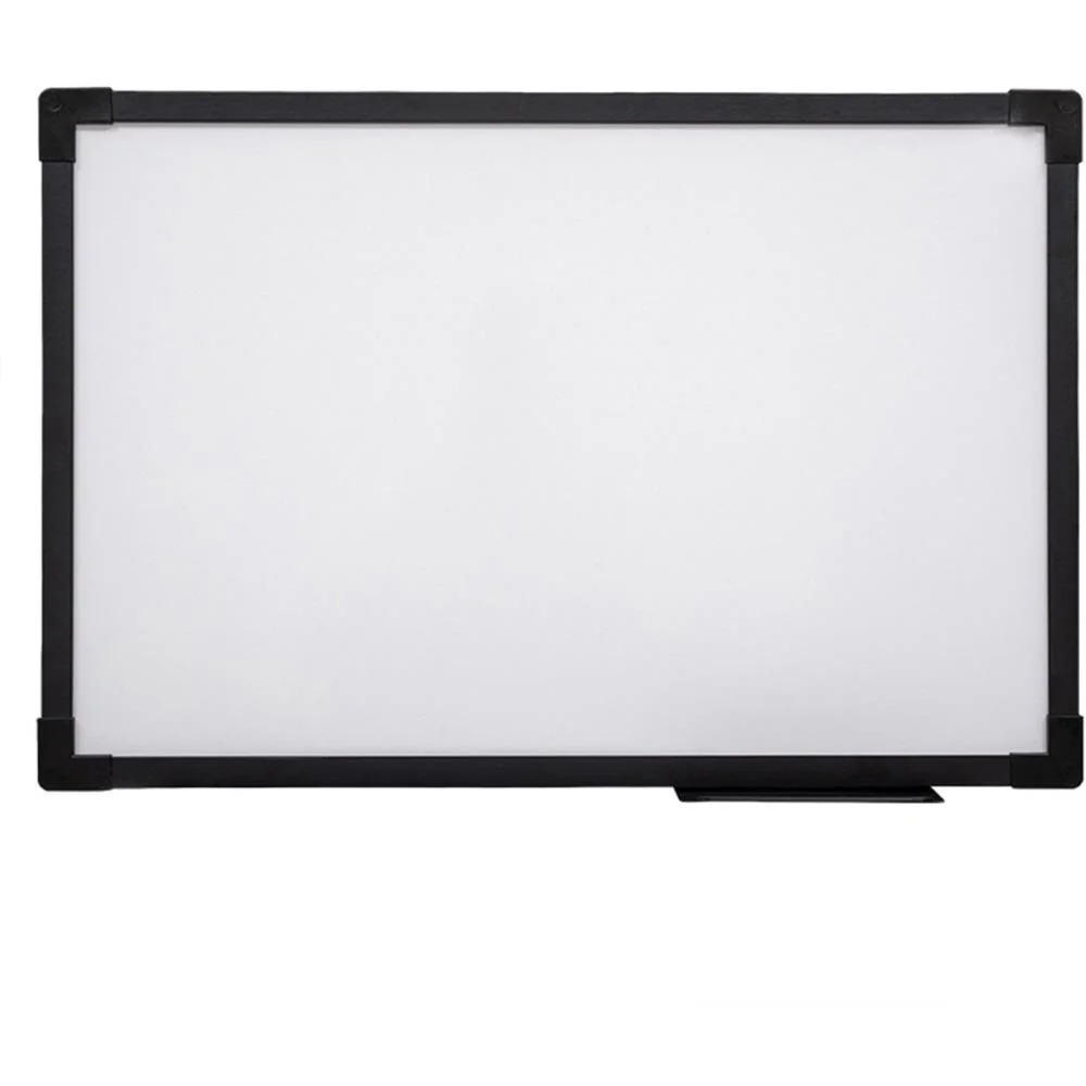 QUADRO BRANCO MOLDURA MADEIRA 120X080CM UV SOFT MOLD. PRETA STALO (UNIDADE)