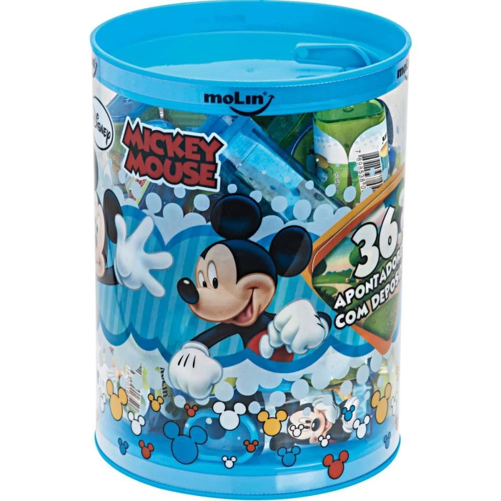 APONTADOR COM DEPOSITO DECOR. MICKEY (S) MOLIN (POTE-36)