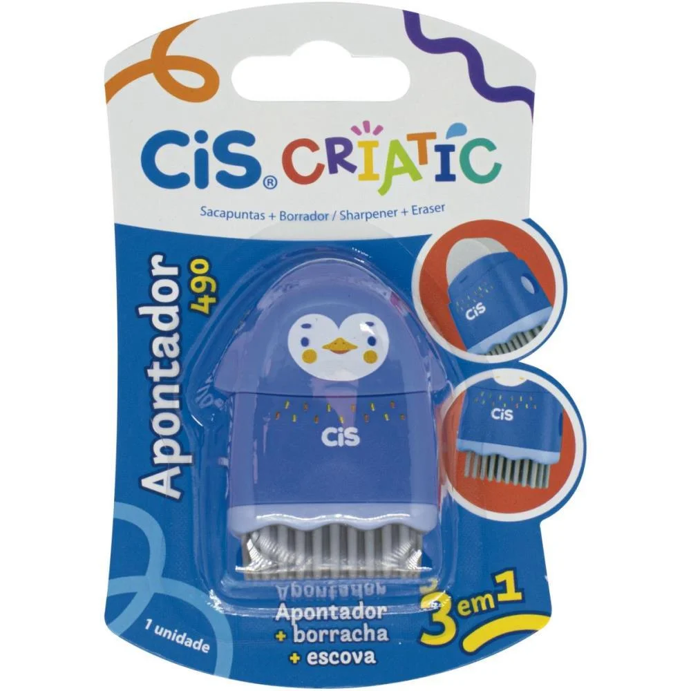 APONTADOR COM DEPOSITO DECOR. CIS CRIATIC 3 EM 1 3 MODELOS SERTIC (CX.C/12)