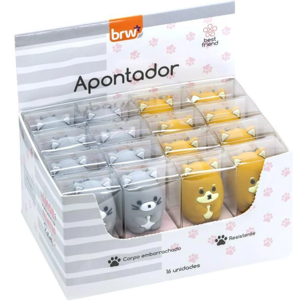 APONTADOR SEM DEPOSITO BEST FRIEND PLASTICO BRW (DP.C/16)