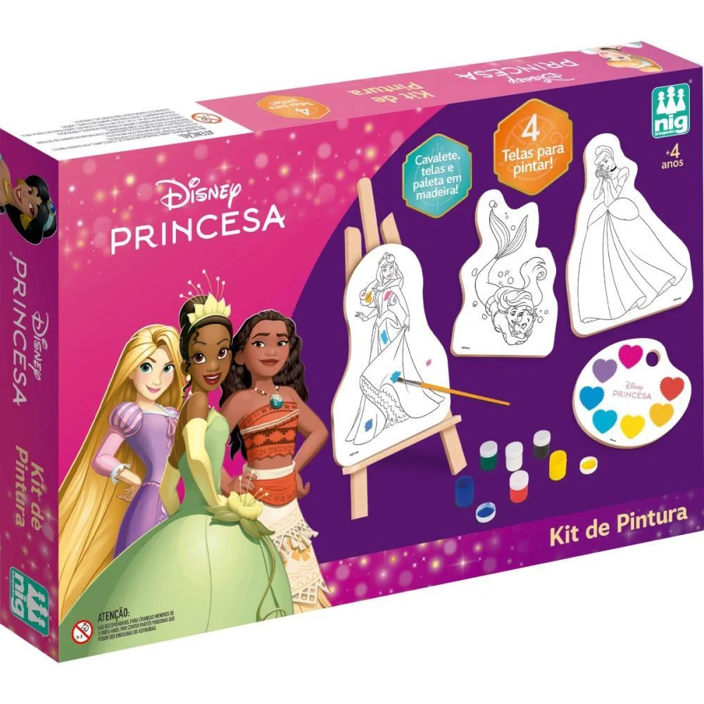 BRINQUEDO PARA COLORIR PRINCESAS KIT PINTURA NIG BRINQUEDOS (UNIDADE)