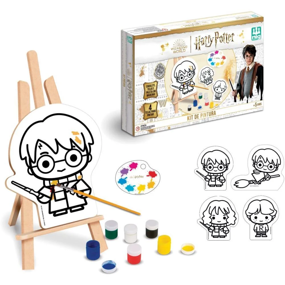 BRINQUEDO PARA COLORIR HARRY POTTER KIT PINTURA NIG BRINQUEDOS (UNIDADE)